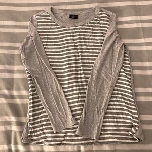 100% silk front Bogner striped top